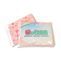 販促用ポケットティッシュ　フィルム印刷（小ロット）　通常サイズ（6W）